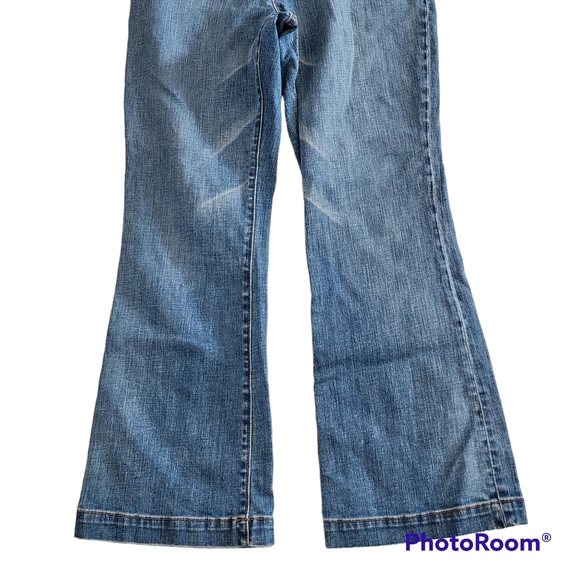 Gap Long and Lean ankle flare jeans size 8 maternity - Picture 3 of 7